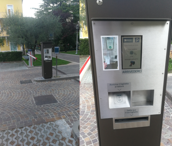 Elimina code apertura sbarra uscita parcheggio